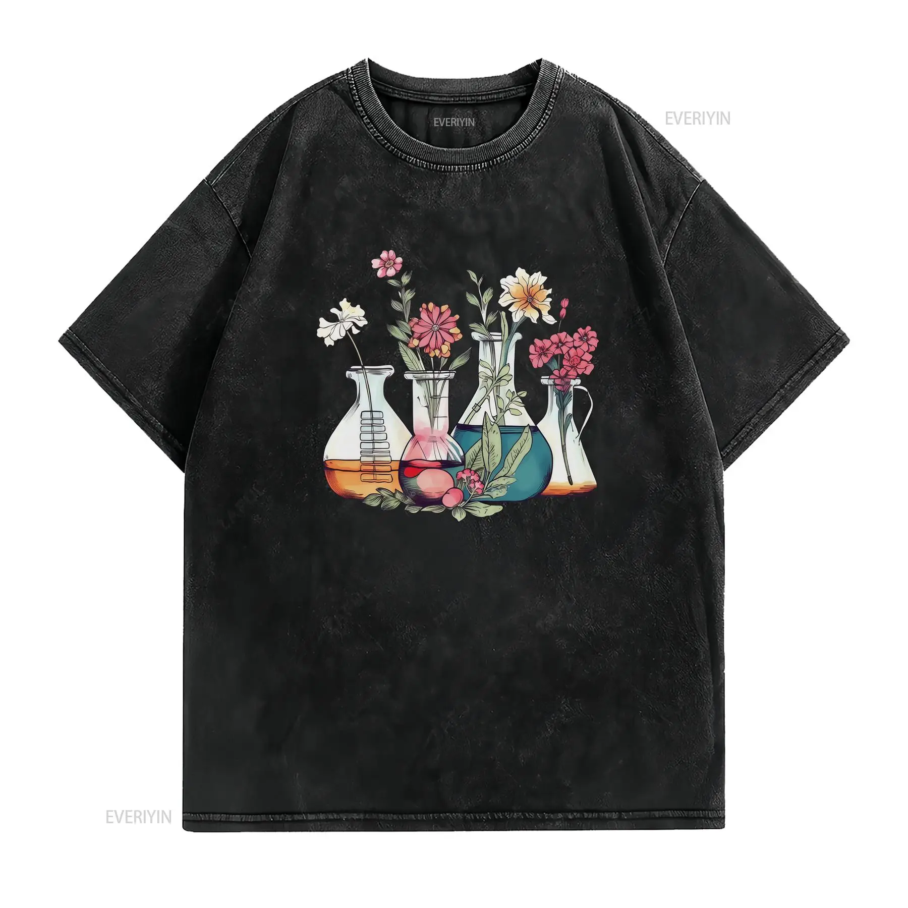 Labor-T-Shirt mit Blumenmuster – Medical Lab Technician Bewertung und Preis