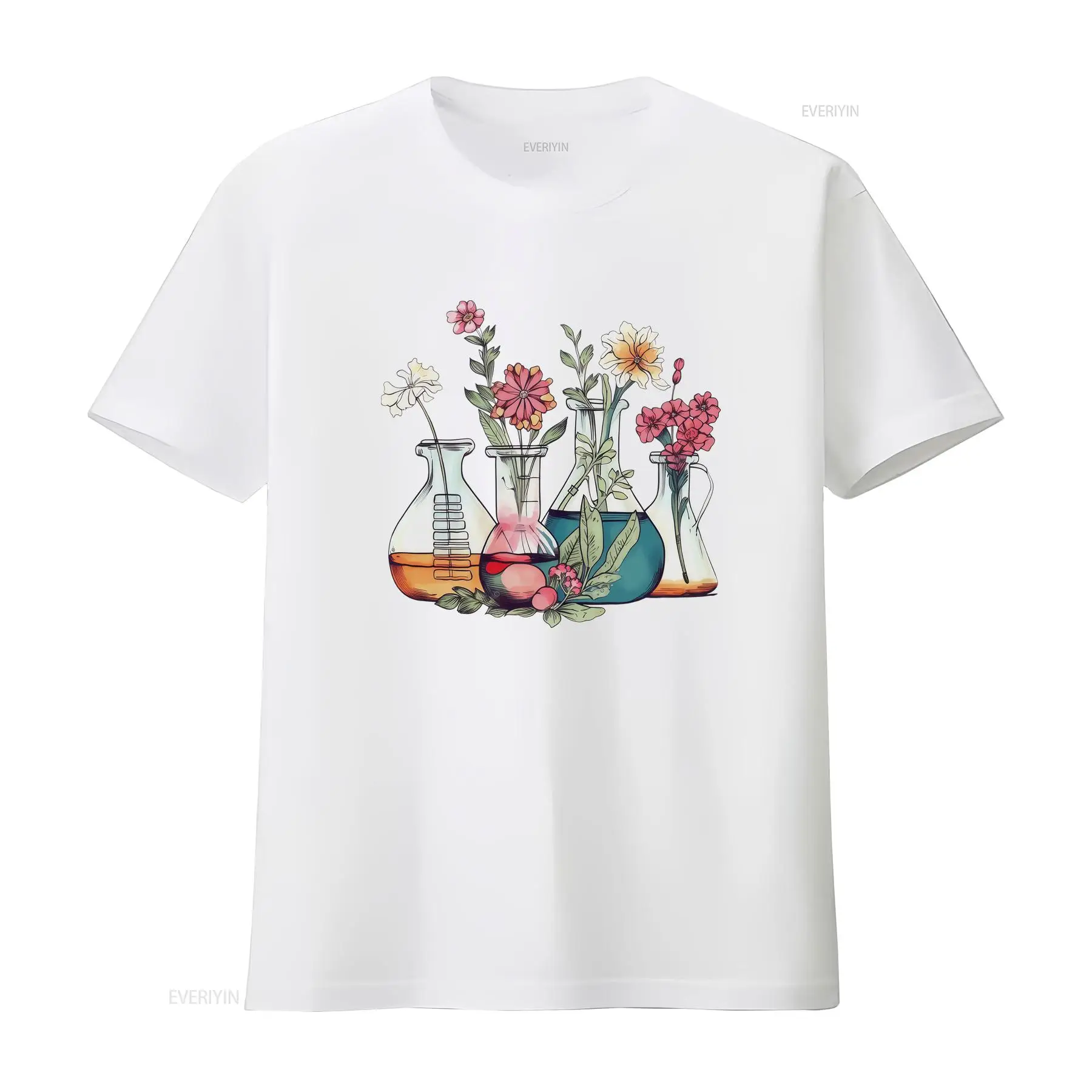 Labor-T-Shirt mit Blumenmuster – Medical Lab Technician Bewertung und Preis